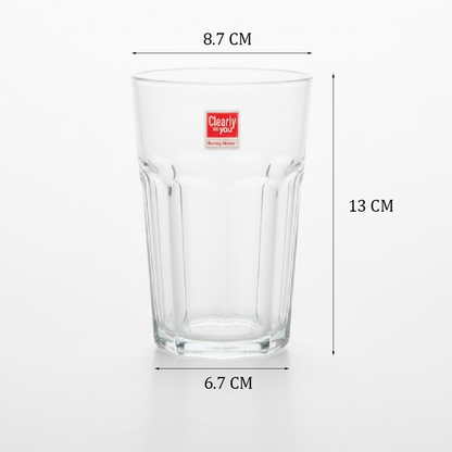 طقم أكواب زجاجية كلاسيكية – 6 قطع (415 مل)