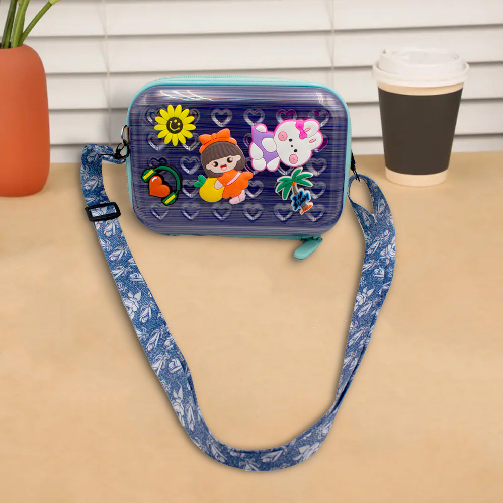 حقيبة كتف مطبوعة بسحّاب للأطفال