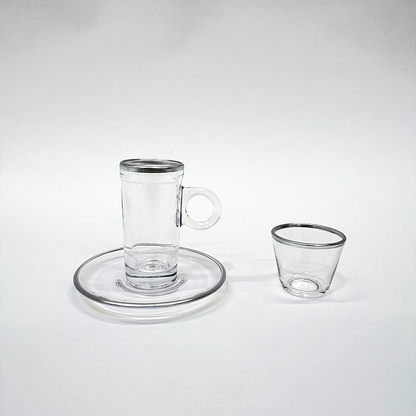 طقم استكانة وفنجان 18قطعة