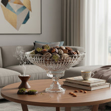 وعاء تقديم مع قاعدة كريستالية - 35.2 سم