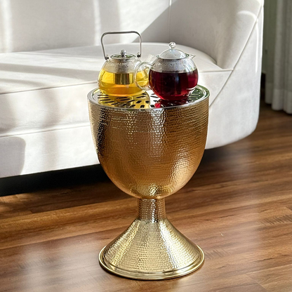 دوة و شواية معدنية على شكل كأس