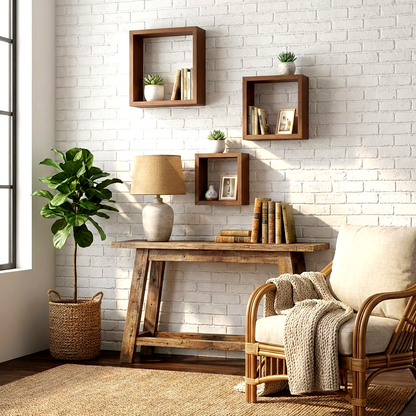 طقم أرفف حائط ديكور 3 قطع