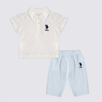U.S POLO طقم بيبي