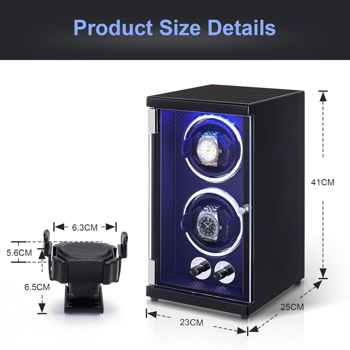 صندوق عرض ودوران الساعات التلقائي