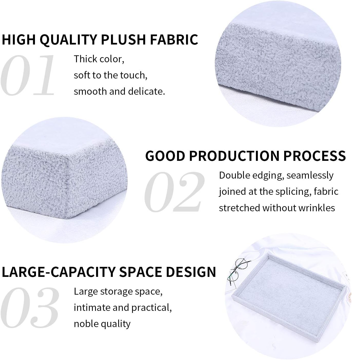 صندوق تنظيم المجوهرات المخملي