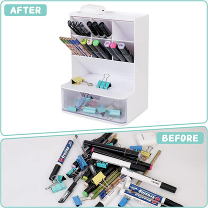 صندوق تخزين القلم المكتبي
