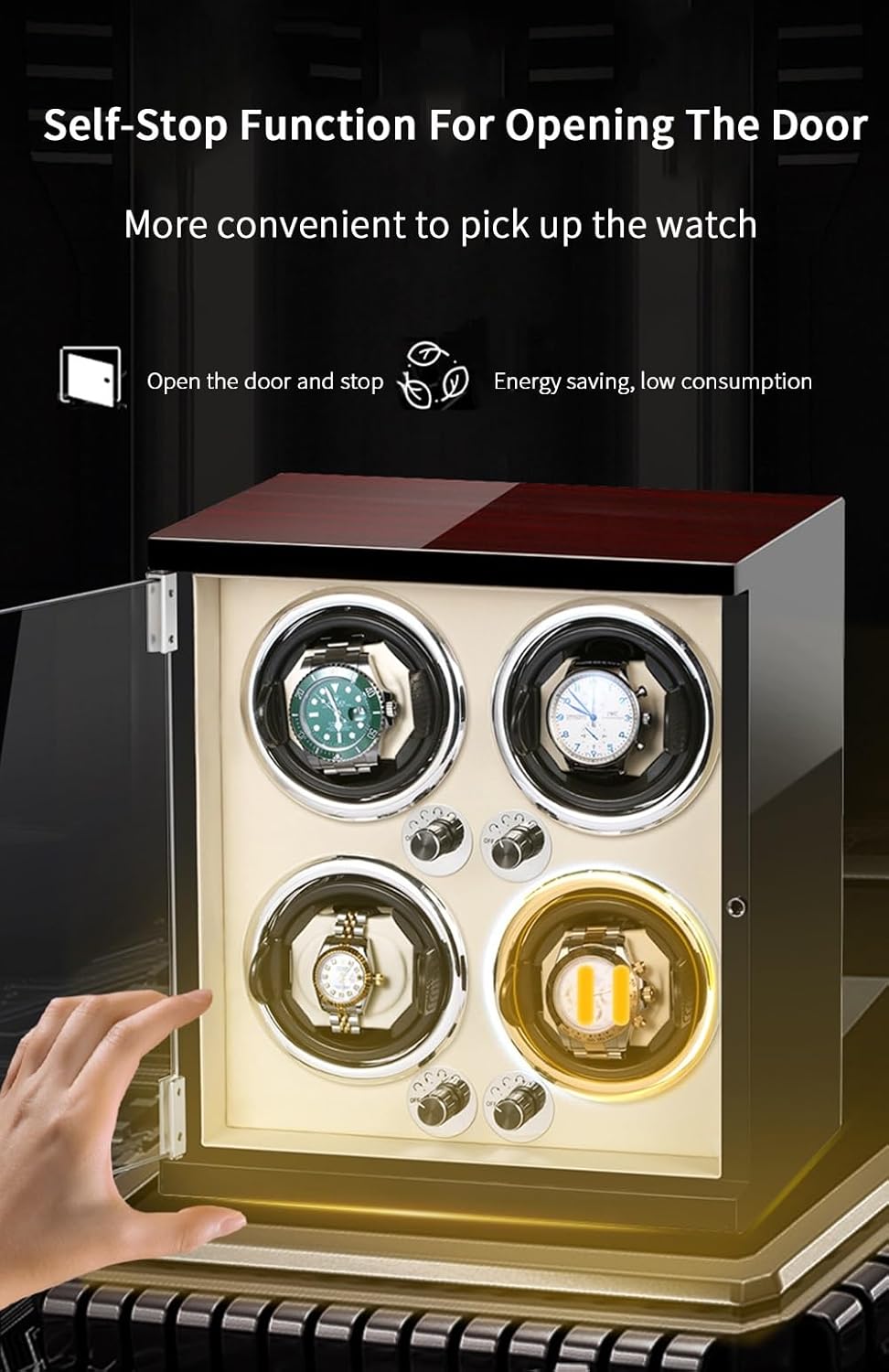 صندوق عرض ودوران الساعات التلقائي