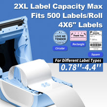 طابعة حرارية لملصقات الشحن  / أزرق