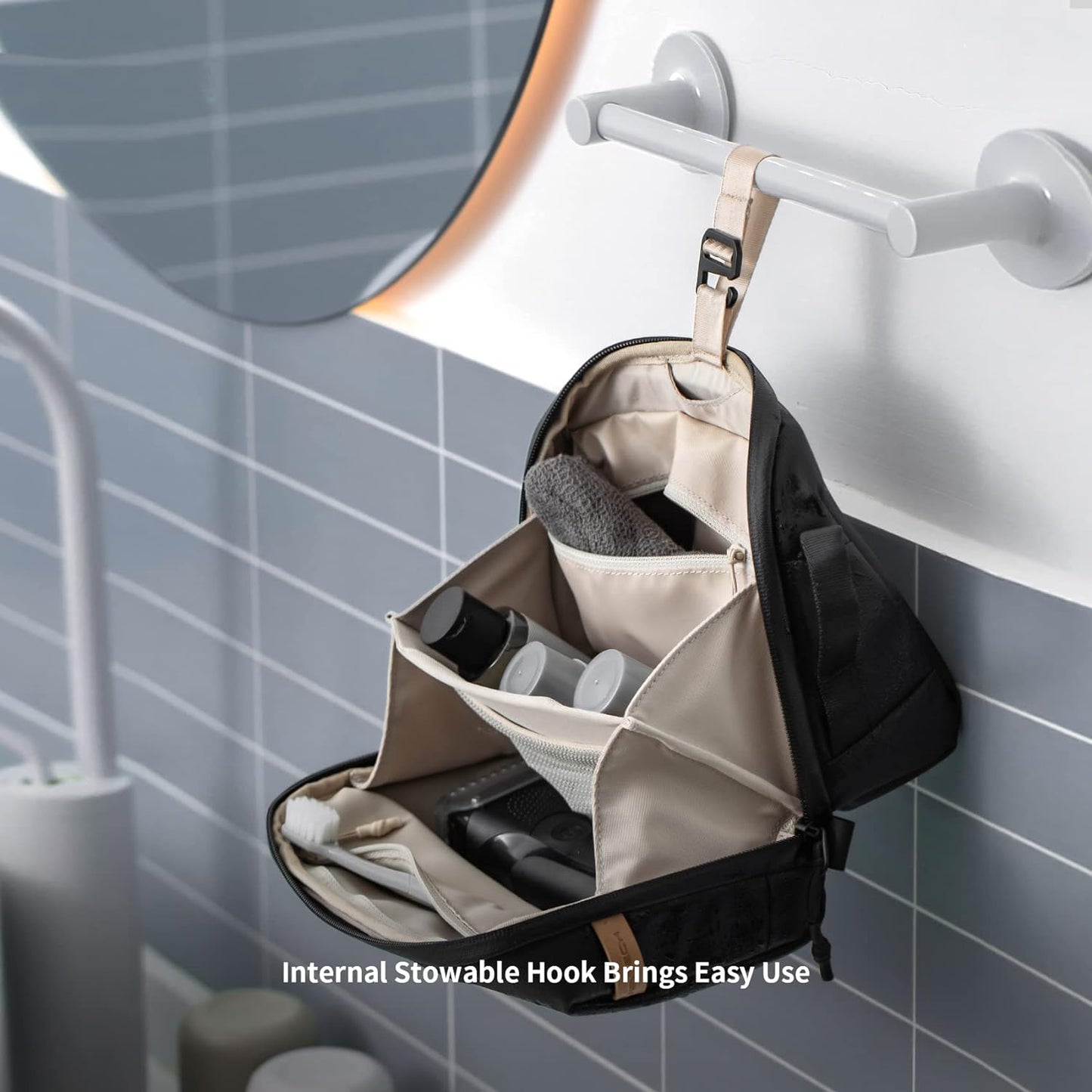 حقيبة فاخرة لأدوات الزينة والكابلات