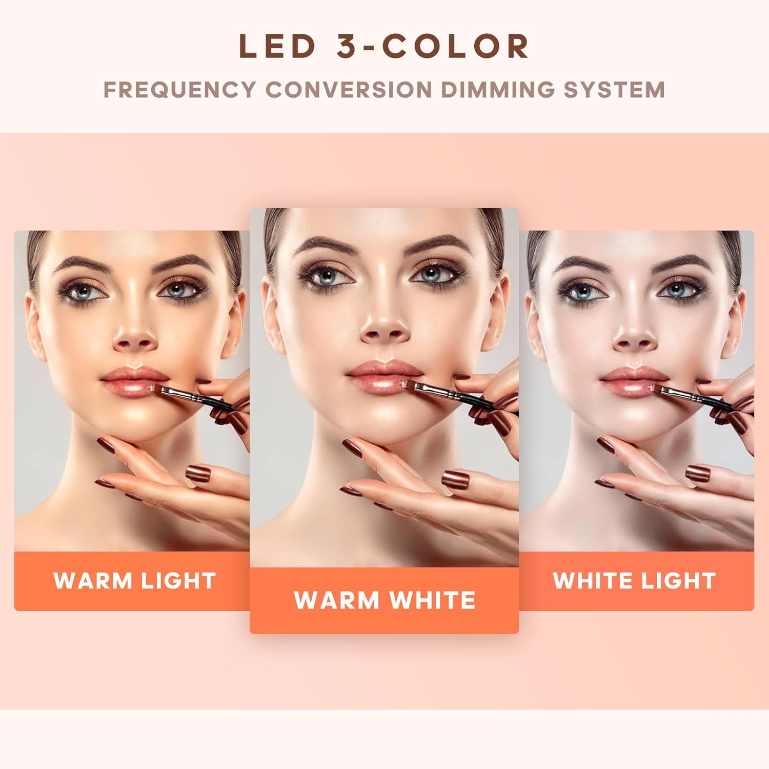 حقيبة لتنظيم مستحضرات التجميل 24 بوصة بإضاءة LED، مكبر صوت، (أسود)