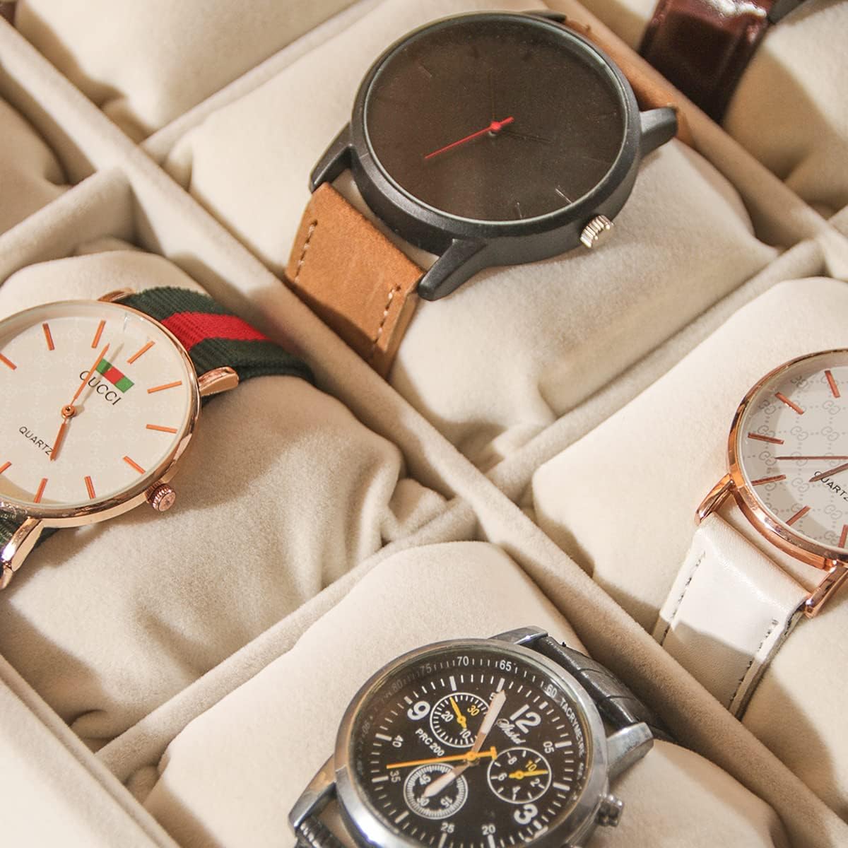 صندوق منظم للساعات والإكسسوارات