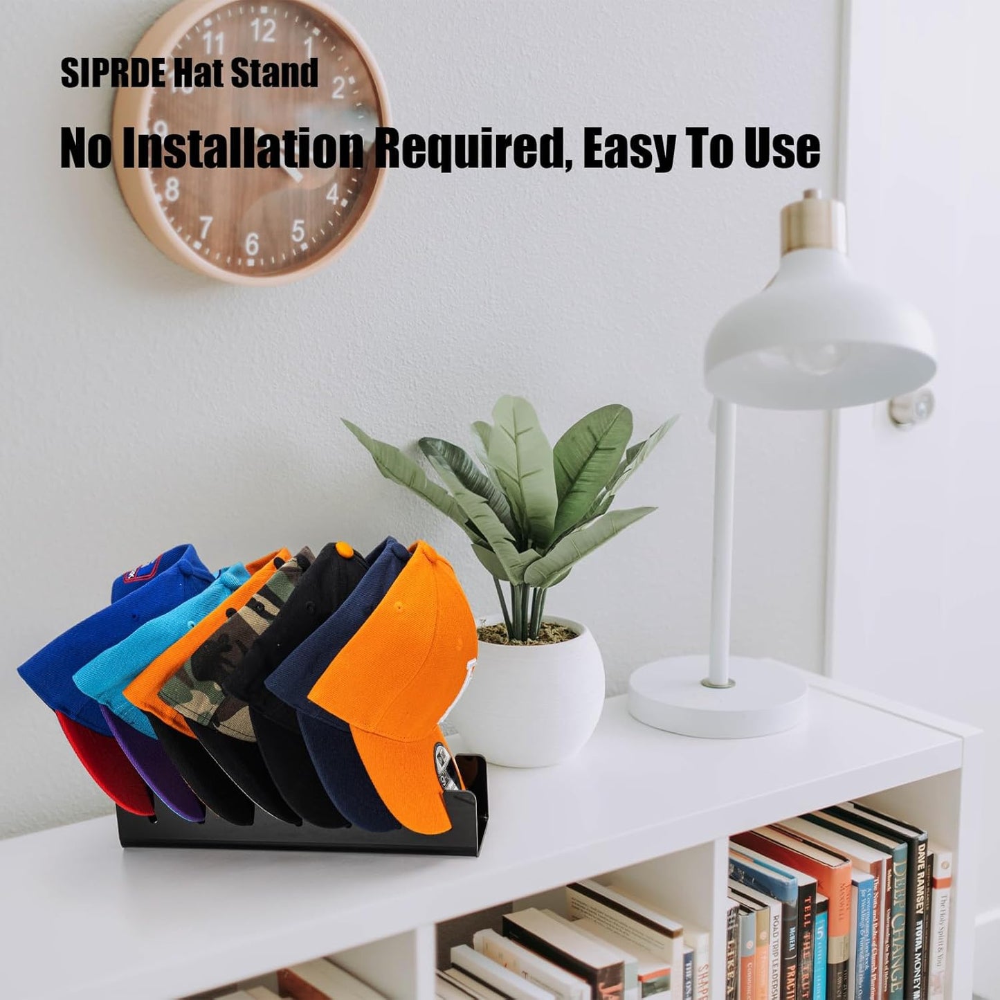 رفوف لعرض وتنظيم القبعات لـ 14 قبعة