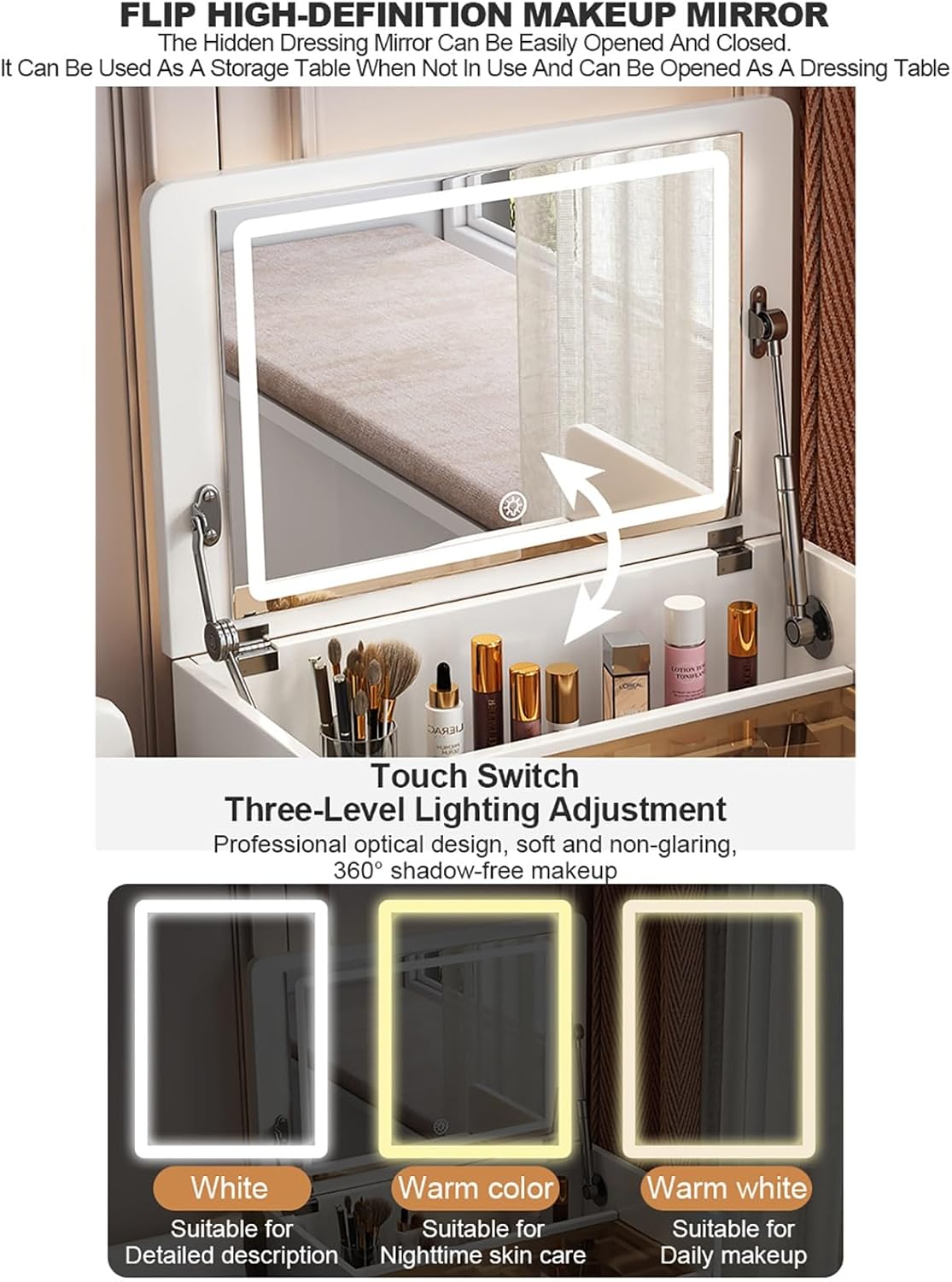 طاولة لمستحضرات التجميل