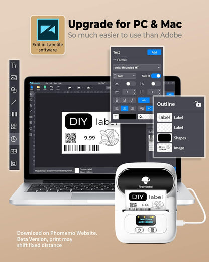 طابعة فومو M110 الحرارية الصغيرة