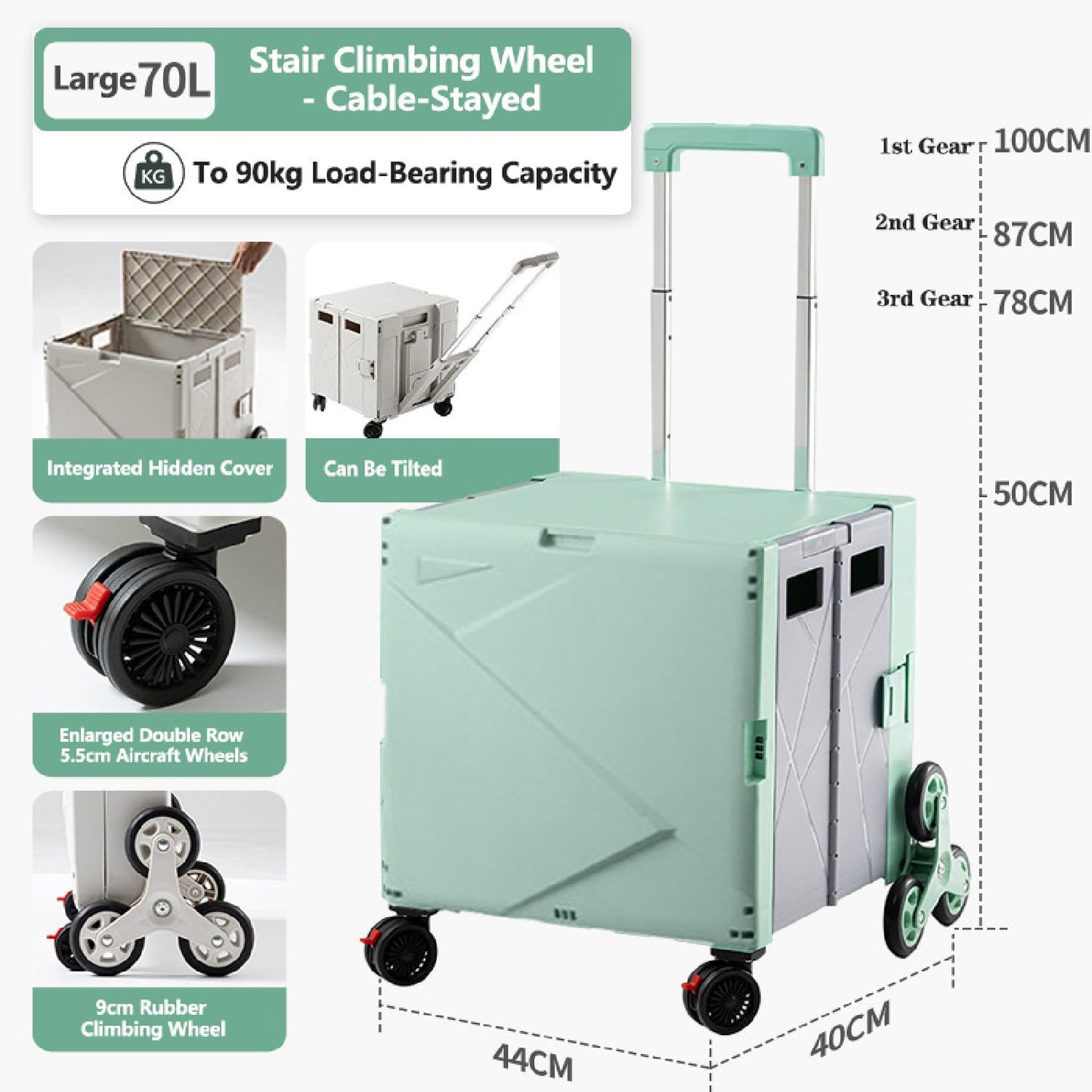 صندوق تخزين تسوق قابل للطي
