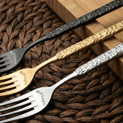 طقم شوك بنقشة حجرية (6 قطع)