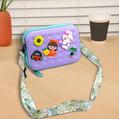 حقيبة كتف مطبوعة بسحّاب للأطفال