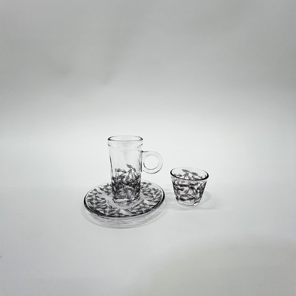 طقم استكانة وفنجان 18قطعة