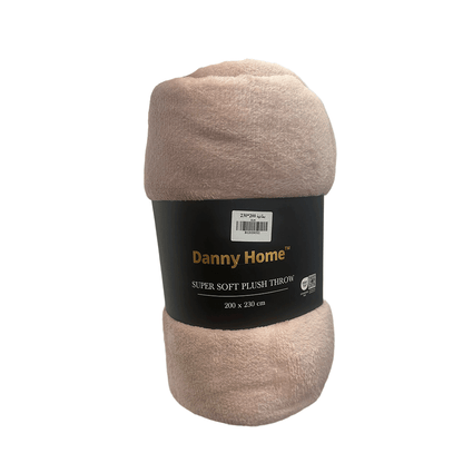 بطانية قطيفة فاخرة ناعمة سادة 150 سم