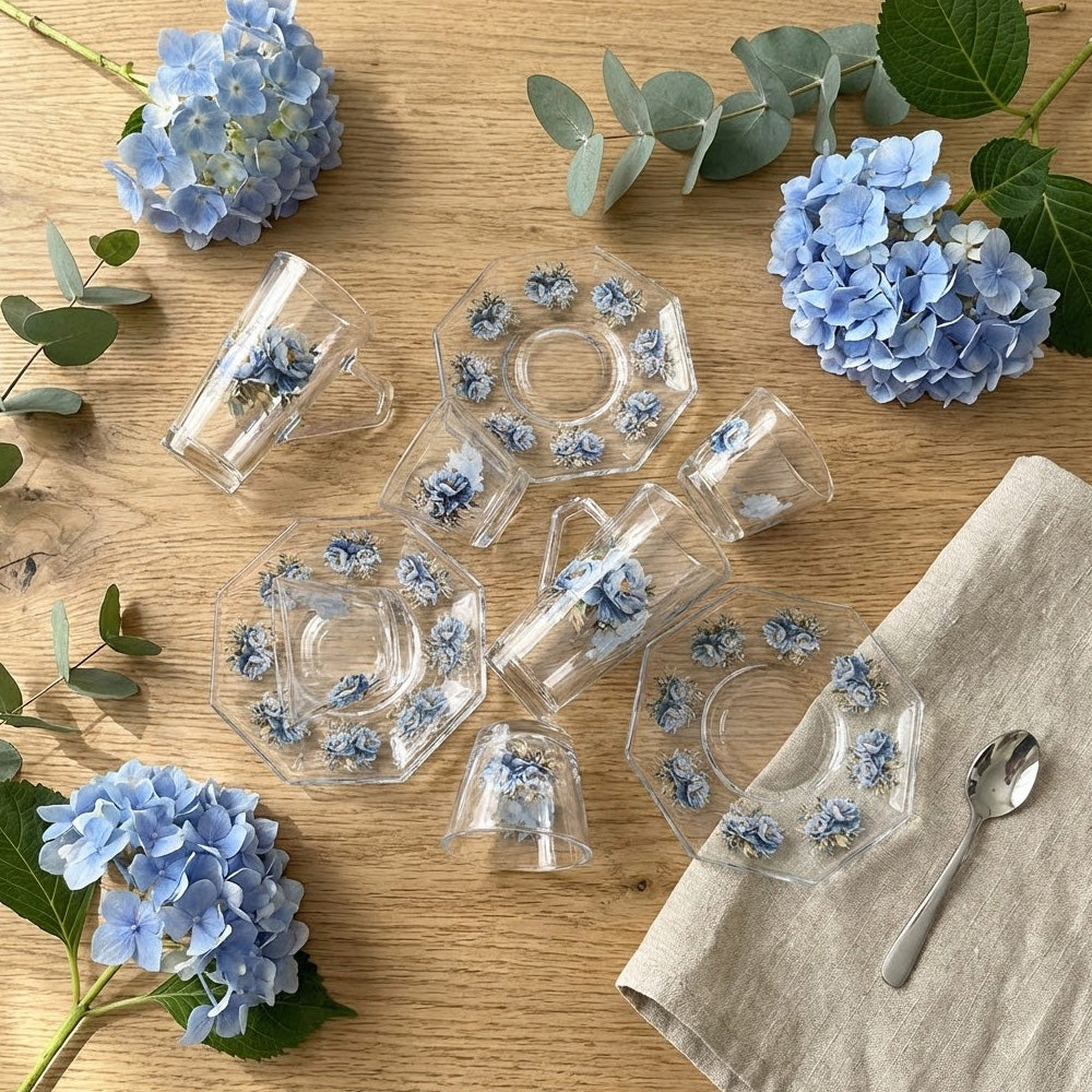 طقم استكانة وفنجان 18قطعة