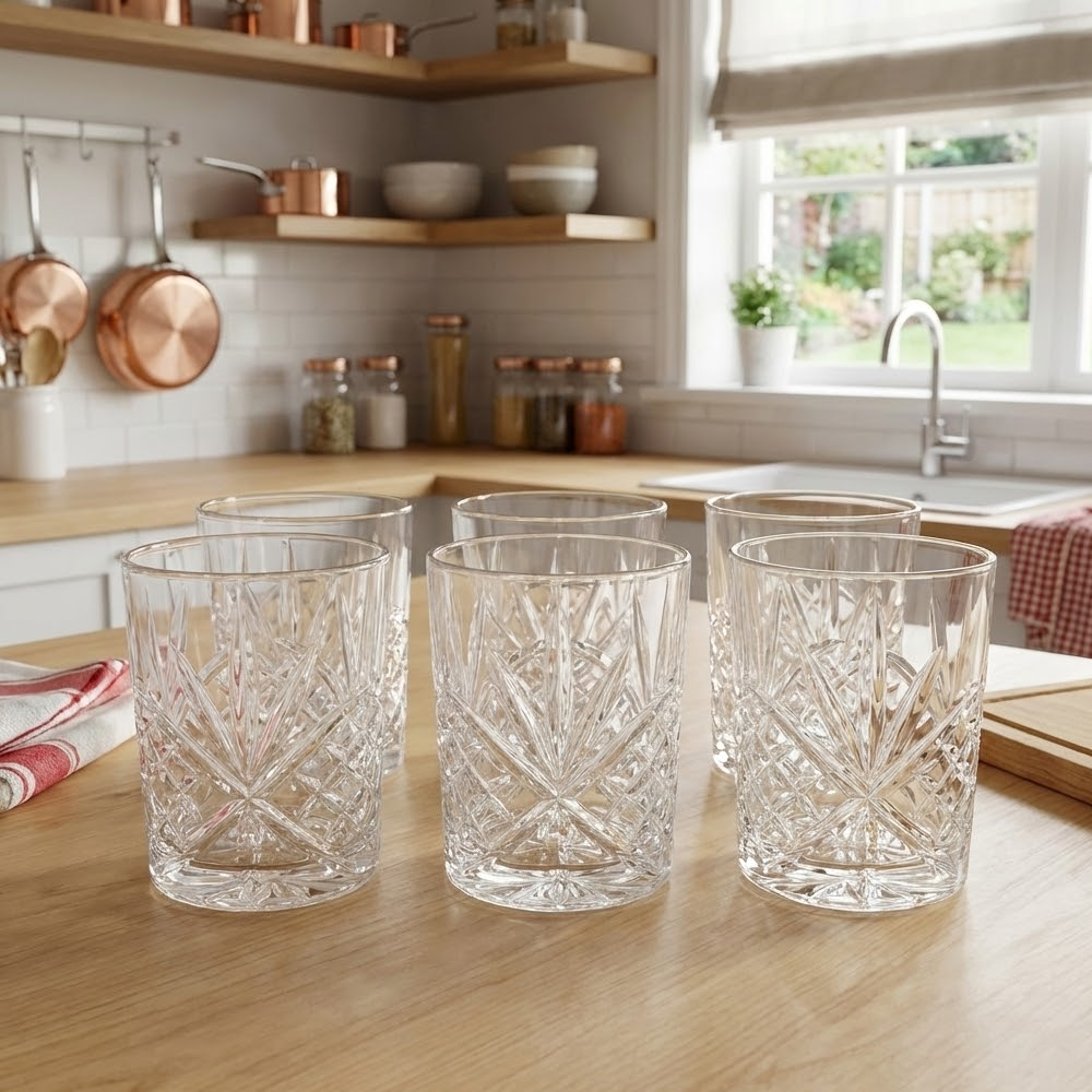 طقم اكواب زجاجية 6 قطع