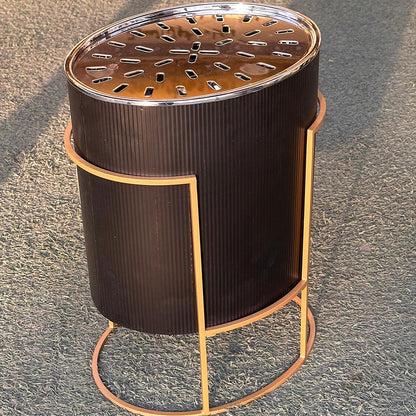 دوة و شواية معدنية شكل بيضاوي