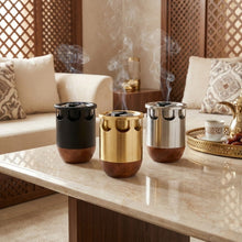 مبخرة عود بقاعدة خشبية