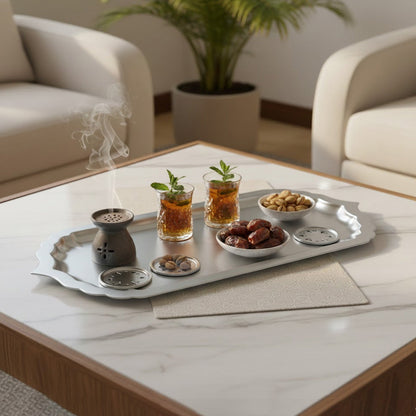 صينية تقديم مستطيلة- كبير