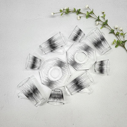 طقم استكانة وفنجان 18قطعة