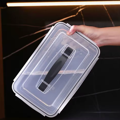 علبة حفظ وتنظيم الخضار مع سلة تصريف