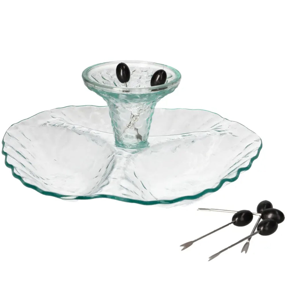 صينية تقديم زجاجي