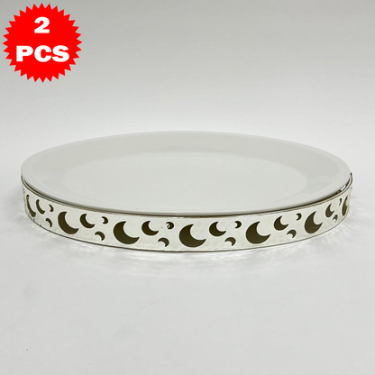 47x35 طبق تقديم كبير مع حامل معدني