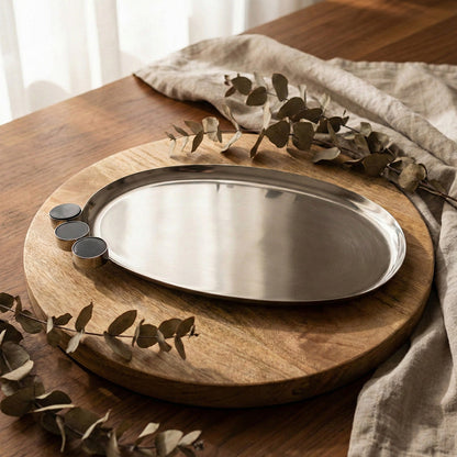 صينية تقديم بيضاوية