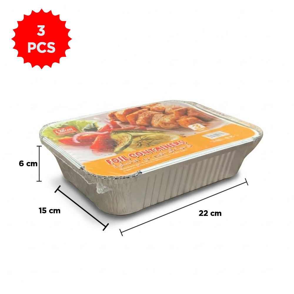 علب طعام الومنيوم مع أغطية