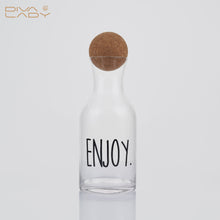 دولكة زجاج بغطاء خشبي