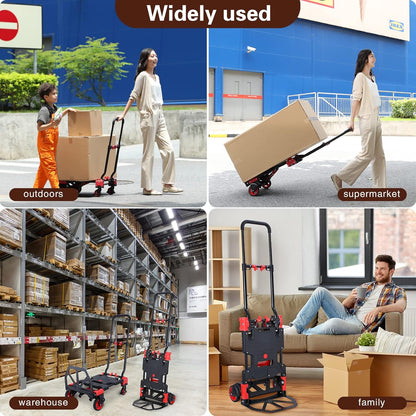 عربة يدوية قابلة للطي 2 في 1