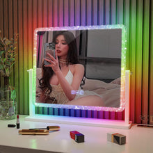 مرآة زينة تعمل باللمس مع إضاءة