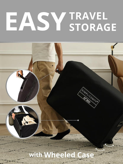 مرتبة مع إطار معدني قابلين للطي