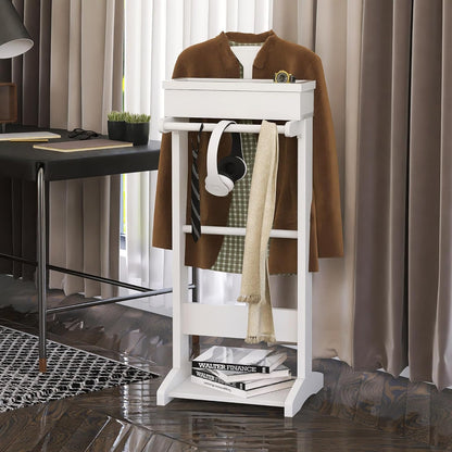 حامل ملابس مع طاولة علوية