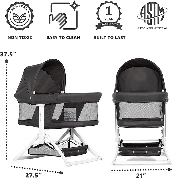سرير الأطفال القابل للطي الفوري 2 في 1 من  JPMA