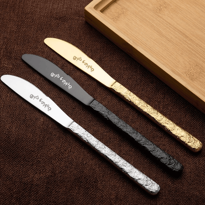 طقم سكاكين بنقشة حجرية (3 قطع)