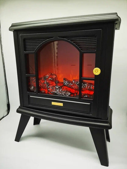 مدفأة ديكورية بإضاءة على شكل نار