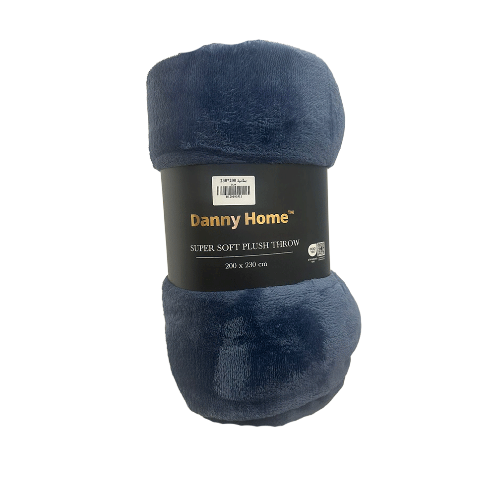 بطانية قطيفة فاخرة ناعمة سادة 150 سم