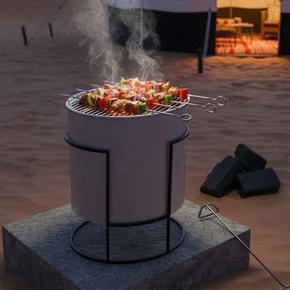 دوة و شواية معدنية شكل بيضاوي