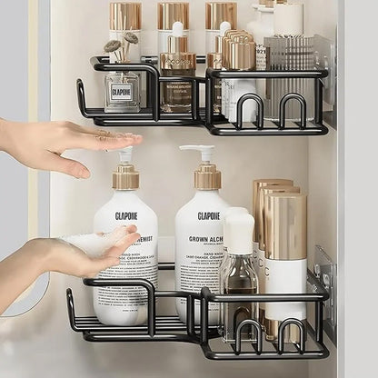 منظم حمام زاوية بدون حفر من 4 قطع