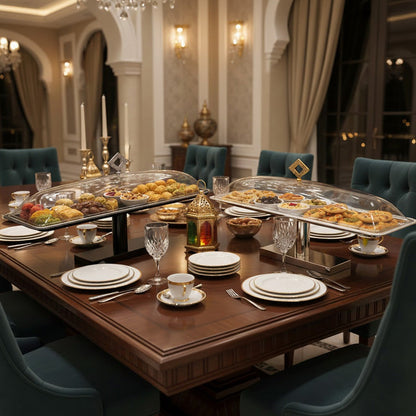 حامل كيك كبير بغطاء مقبب