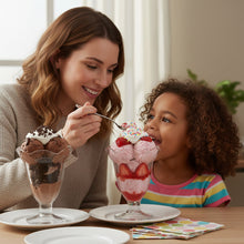 كوب آيس كريم زجاجي كلاسيكي