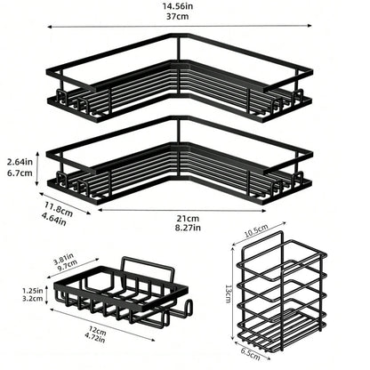 رفوف تخزين زاوية من 5 قطع