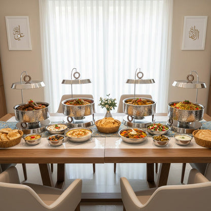 طبق تسخين فضي – 4 لتر