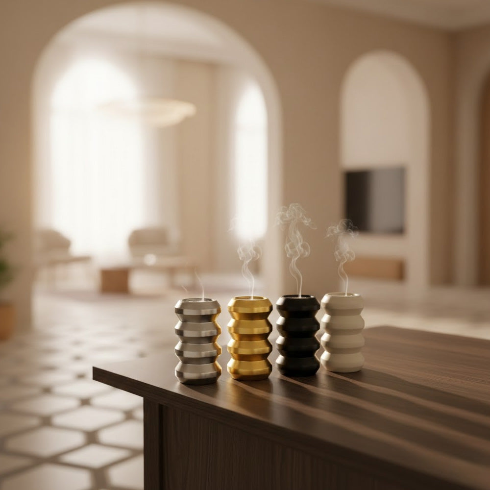 مبخرة عود مضلعة الشكل